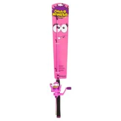 Shakespeare Catch A Monster Kids Spin Combo - Pink 4'6 15-30g -Fishing World Shop 48934 2