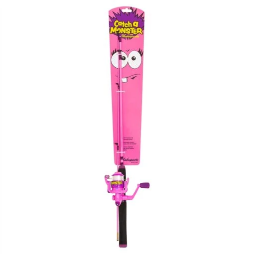 Shakespeare Catch A Monster Kids Spin Combo - Pink 4'6 15-30g -Fishing World Shop 48934 2